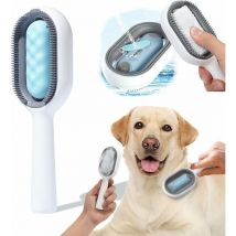 Tonchean - Peigne d'épilation pour animaux de compagnie, brosse pour chat avec réservoir d'eau, brosse autonettoyante pour chien et chat, brosse pour