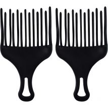 Fei Yu - Peignes démêlants - Peignes afro - Peignes pour cheveux bouclés - Peignes à dents larges - Outils de salon de coiffure en plastique - Outils