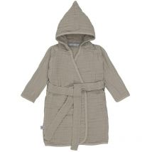 Peignoir Bébé - Gaze de Coton - 100 % Coton - Vert - 12-18 mois.