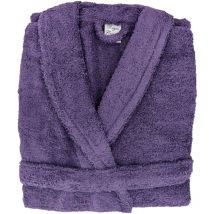Peignoir coton royal cresent col châle xl