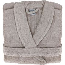 Peignoir coton royal cresent col châle m