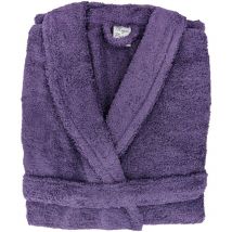 Peignoir coton royal cresent col châle m