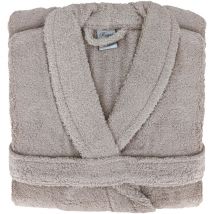 Peignoir coton royal cresent col châle l
