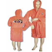 Fcbarcelona - peignoir de bain enfant 'fc barcelone toons mango T2' velours 100% Coton - Orange