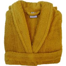 Peignoir de bain uni et coloré Jaune Ocre S