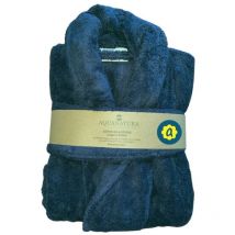 Peignoir en coton Bio, coloris bleu nuit, Taille s