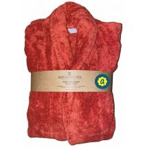 Peignoir en coton Bio, coloris paprika, Taille s