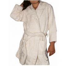 Peignoir en coton Bio enfant, coloris naturel, Taille 12 ans