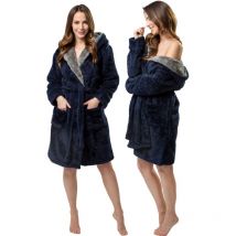 Peignoir jordan navy-grey m