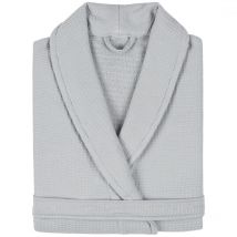 Peignoir nid d'abeille natural col châle Col châle s