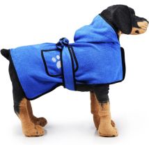 Peignoir pour chien pour petits, moyens et grands chiens,peignoir pour animaux de compagnie à séchage rapide, serviette de bain pour chien avec
