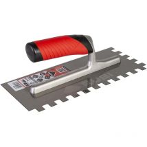 Frattazzo dentato pettine 28 cm. 12x12 mm.