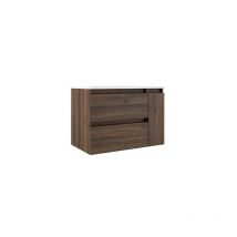 Visobath - box Mueble de Baño con Lavabo Izquierda 2 Cajones 1 Puerta Suspendido Valenti - Medida: 90 cm - Medida: 90 cm - ref: 089315
