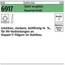 Rondelle Din 6917 Üh Vierkant Keilförmig
