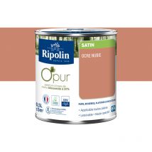 Peinture Couleur à base de résine biosourcée à 97% - Satin - 0,5L - Ocre Nubie Ripolin