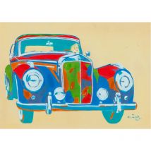 Peinture à l'huile sur toile main peint auto multicolor