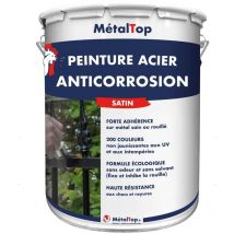 Metaltop - Peinture Acier Antico - Pot 5 l - 7003 - Gris mousse