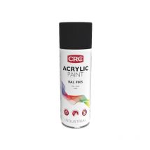Peinture Acryl noir Mat ral 9005 aérosol de 400ml net CRC