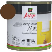 Peinture acrylique mate chocolat Jafep 0,5L 0,5 l 0,5 l