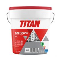 Peinture acrylique façades mat f-4 blanc 1l Titan 125670001