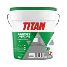 Titan - Peinture Acrylique Pour La Décoration Des Murs Et Des Plafonds T-3 Blanco.Matte 4l 123000304