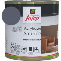 Peinture acrylique satinée gris ardoise Jafep 0,5l
