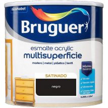 Esm.Acrylique Multisp. Satiné Noir 0,250l 5160679 Bruguer