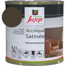 Peinture acrylique satinée taupe Jafep 0,5l 0,5 l 0,5 l