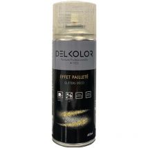 Delkolor - Peinture en Aérosol Effet Pailleté 400ml Couleur: Or