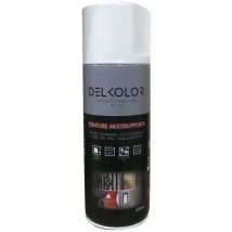 Delkolor Peinture en Aérosol - Couleurs RAL - 400ml Finition: Brillant - Couleur: RAL 9003 Blanc de sécurité