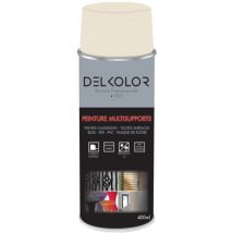 Delkolor - Peinture en Aérosol - Couleurs ral - 400ml Finition: Brillant - Couleur: ral 9001 Blanc crème