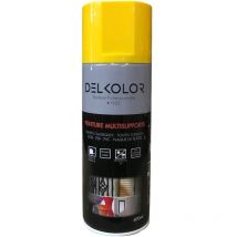 Delkolor - Peinture en Aérosol - Couleurs ral - 400ml Finition: Brillant - Couleur: ral 1021 Jaune colza