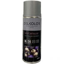Delkolor - Peinture en Aérosol Effet Métallisé - 400ml Couleur: Argent