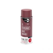 Peinture aérosol Relook tout Maison Deco bordeaux satiné 400 ml