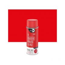 Peinture aérosol relook tout Maison Deco rouge vif brillant 0.400 l
