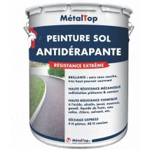 Peinture Antiderapante - Pot 1 l - 5007 - Bleu brillant Metaltop