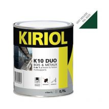 K10 duo satin vert mousse 0,75L -Peinture multisupport. Primaire/finition à base de résines alkydes Kiriol
