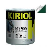 K10 duo satin vert mousse 2,5L - Primaire/finition à base de résines alkydes Kiriol