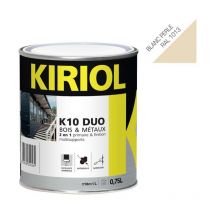 K10 duo satin blanc perle 0,75L - Primaire/finition à base de résines alkydes Kiriol