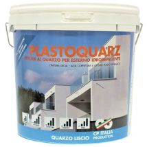 Peinture au quartz acrylique lisse lavable pour extérieur 5 l blanc - Salon