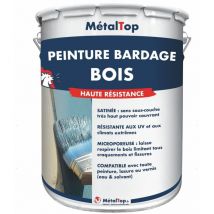 Peinture Bardage Bois - Pot 1 l - 1032 - Jaune genet Metaltop