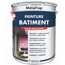 Peinture Batiment - Pot 1 l - 5001 - Bleu vert Metaltop