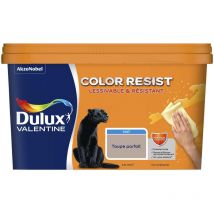 Peinture bicouche intérieure Color Resist Murs et Boiseries Mat Taupe Parfait 2,5L Dulux Valentine