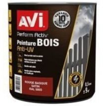 Peinture bois AVI Perform Activ Rouge Basque 0,5 l