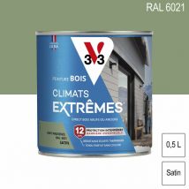 Peinture bois extérieur Climats extrêmes vert provence satiné 0.5 l - V33
