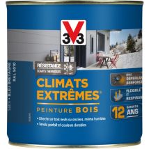 Peinture bois extérieur Climats extrêmes V33 bleu bretagne satiné 0.5 l