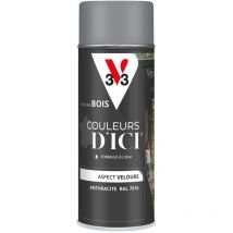 Peinture bois extérieur Couleurs d'Ici V33 Anthracite Velours 400 ml