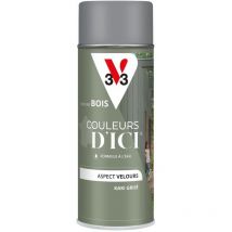 Peinture bois extérieur Couleurs d'Ici V33 Kaki grisé Velours 400 ml