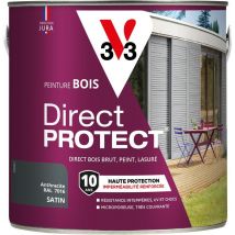 Peinture bois extérieur Direct Protect V33 Anthracite Satin 2L