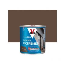 Peinture bois extérieur Climats extrêmes brun normand satiné 0.5 l - V33